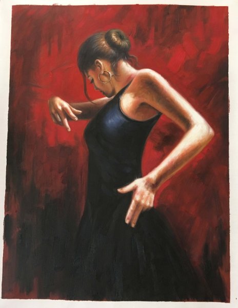 Танцующая девушка