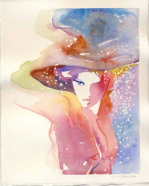 Модные картины акварелью