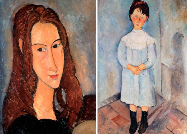 Амедео Модильяни девушка в синем