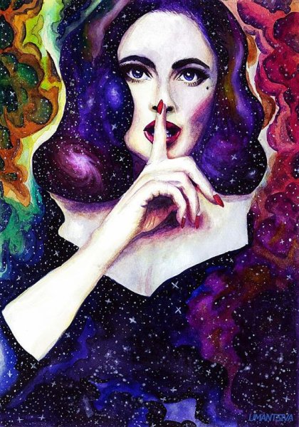 Портрет в космическом стиле