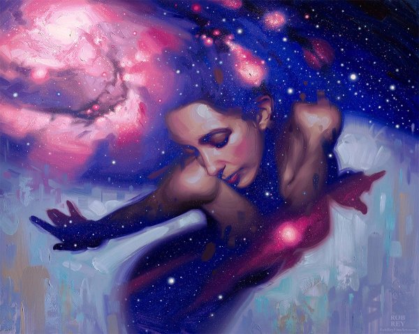 Женщина космос арт