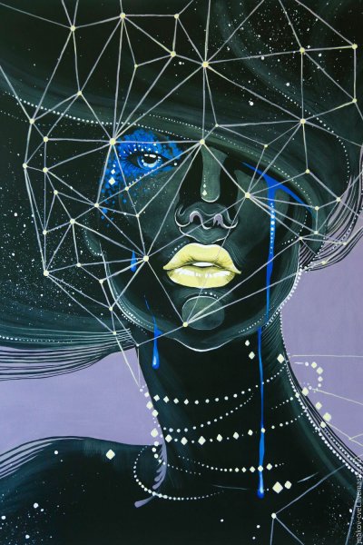 Портрет в космическом стиле