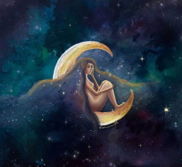 Девушка космос рисунок