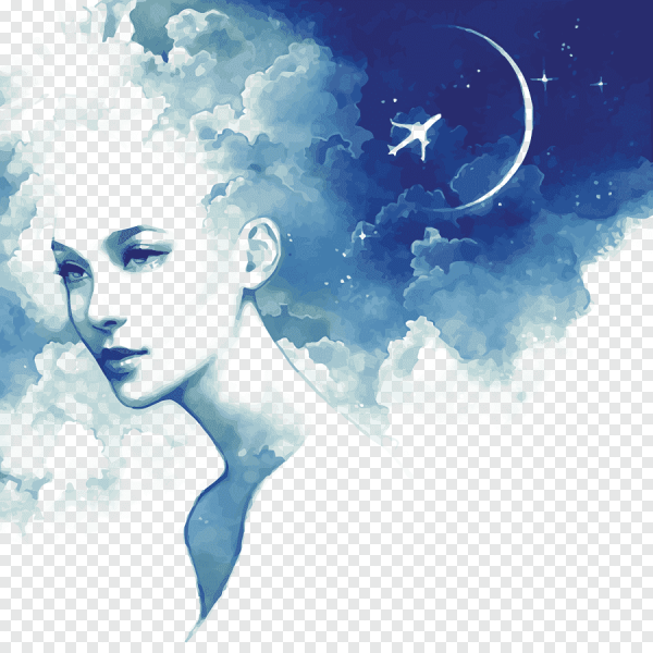 Портрет на фоне звездного неба