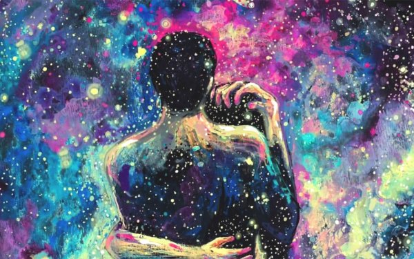 Мужчина и женщина космос