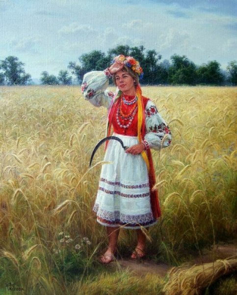 «Крестьянская девочка с прутиком», 1881