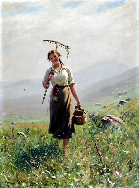 Художник Daniel Ridgway Knight девочка