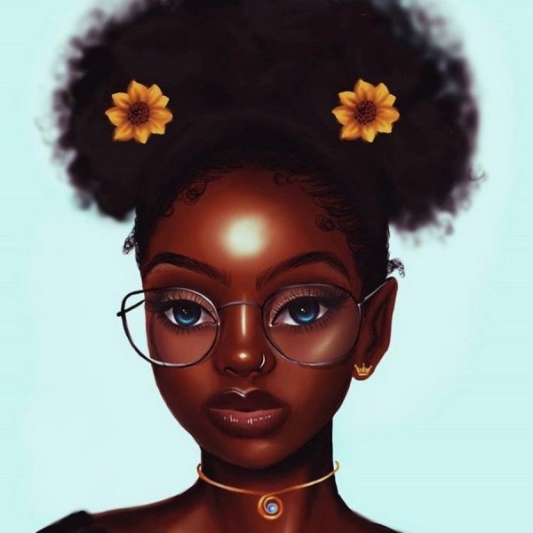 Портрет в африканском стиле