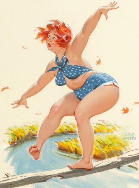 Полные женщины мультяшные