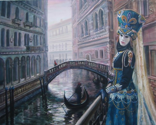Живопись маскарад венецианец