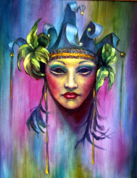 Театральная маска живопись