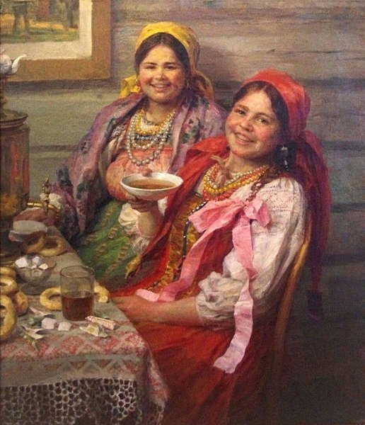 Художник ф. Сычков "подружки"