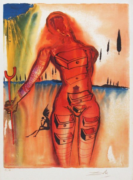 Художник абстракционист Сальвадор дали