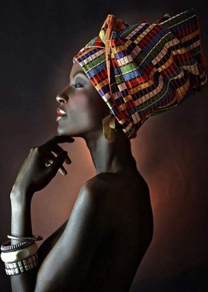 Портрет в африканском стиле