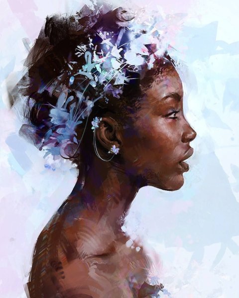 Африканская девушка арт