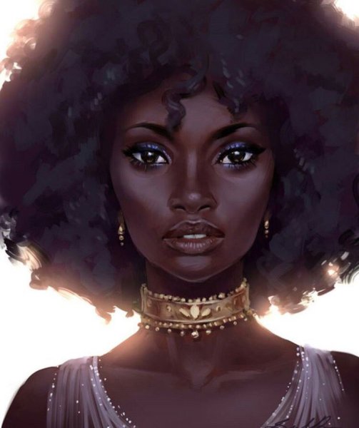 Портрет африканской девушки