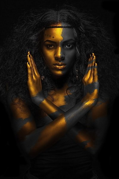 Арты темнокожих девушек