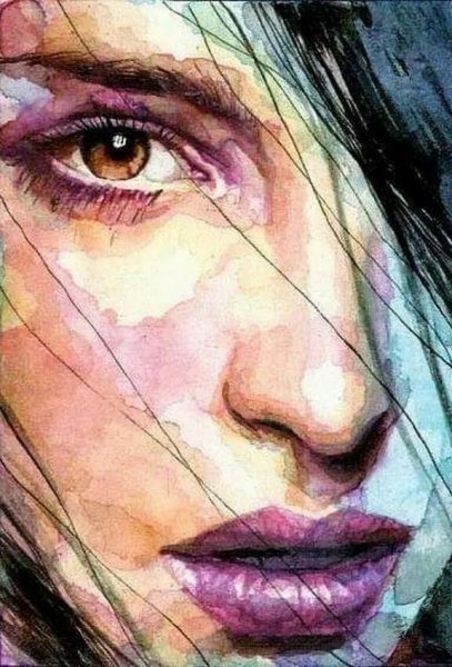 Картины с размытыми глазами лицо