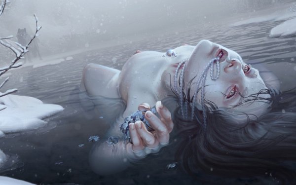 Мертвая девушка в платье