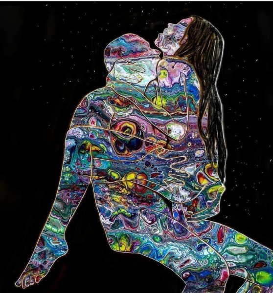 Психоделика арт девушка