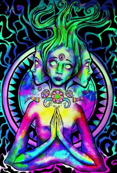 Психоделика мужчина и женщина