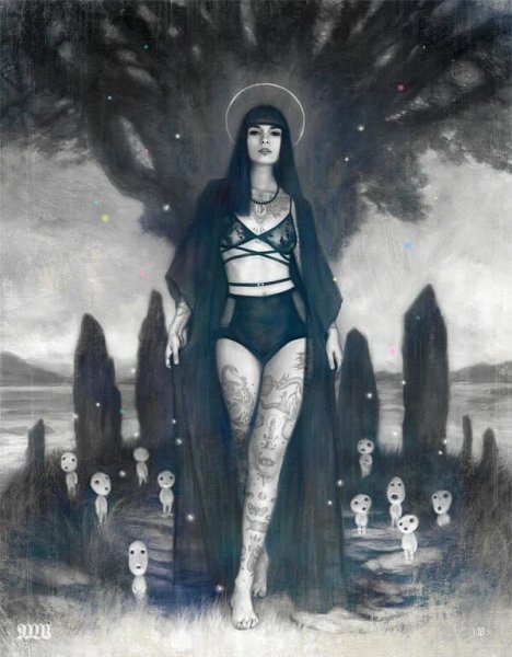 Мистическо красивые девушки рисунки
