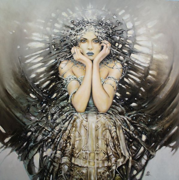 Мистика девушка с крыльями