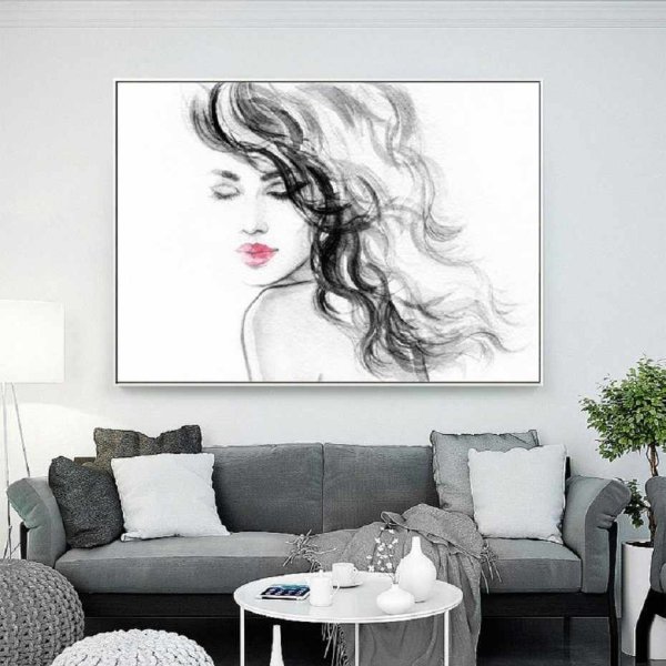 Картины для интерьера девушки