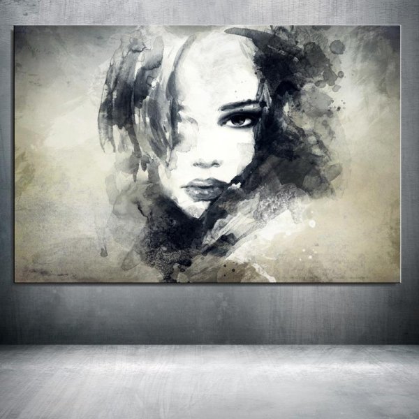 Фотообои девушка у стены