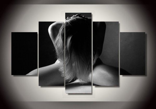 Модульная картина женщина