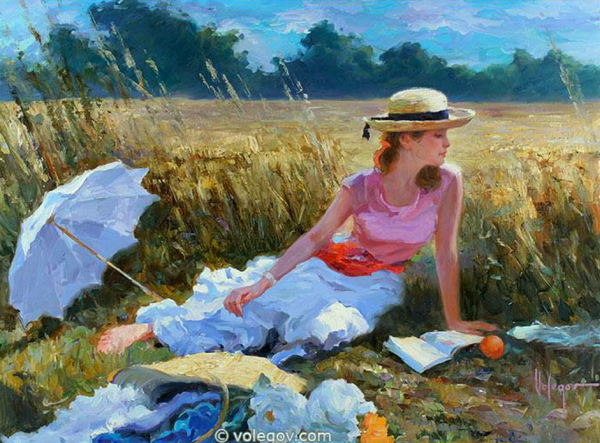 Художник Владимир Волегов портреты поле