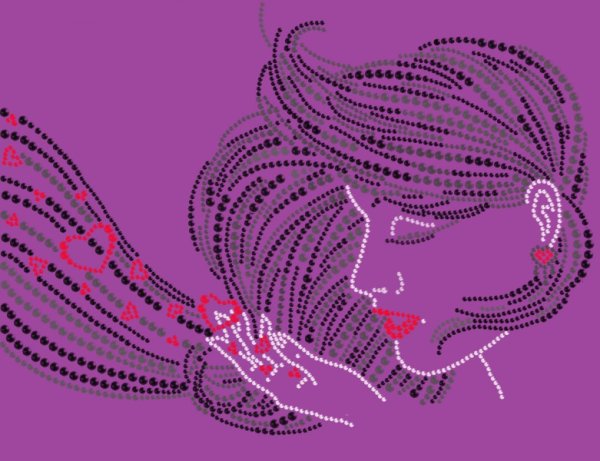 Картина Сваровски девушка