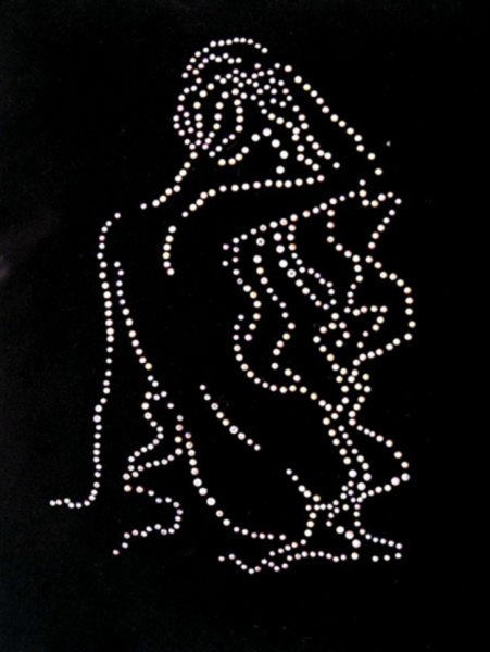 Картины из страз на черном фоне