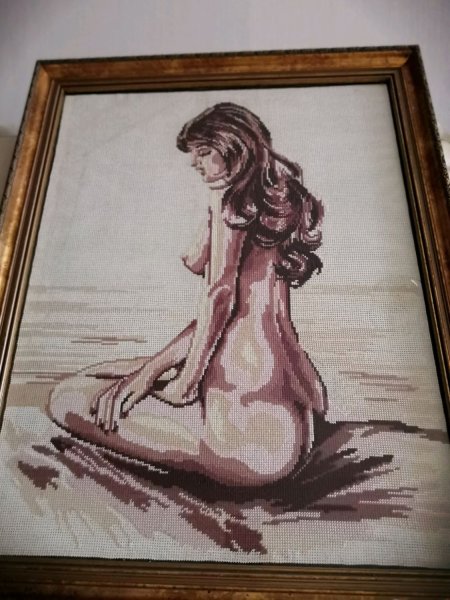 Картина крестиком девушка