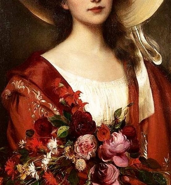 Картина женщина в тюрбане