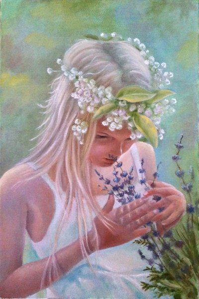 Портрет женщины в венке