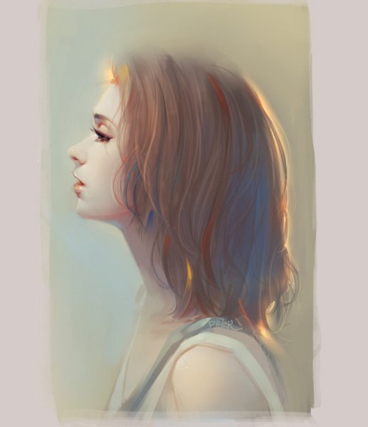 Картина женщина с коре