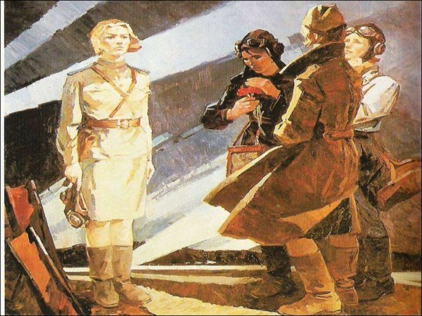 Женщина на войне в живописи