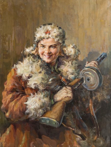 Партизанка картина Марышев