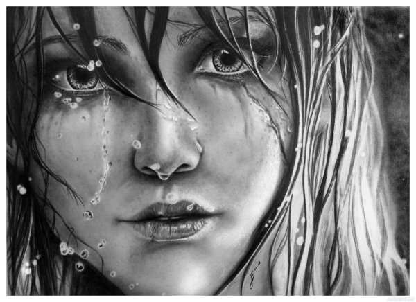 Слезы рисунок