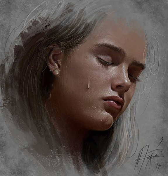 Девушка в слезах