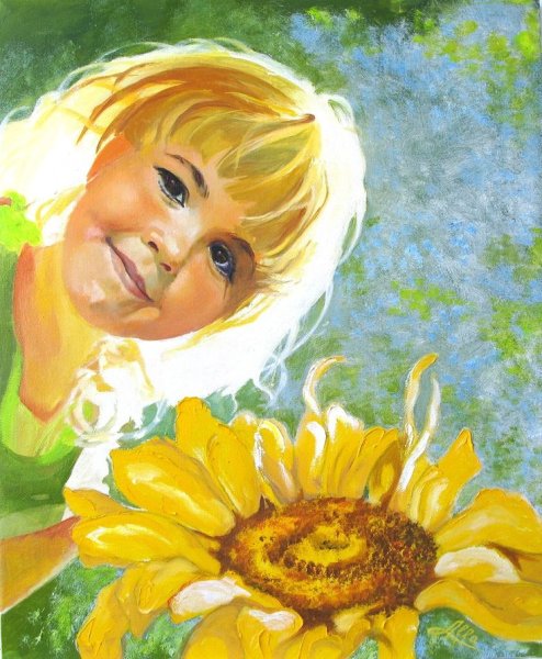 Счастливое лицо девушки