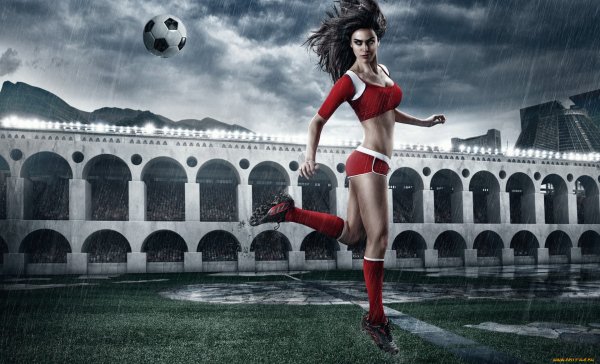 Спортивные девушки футбол