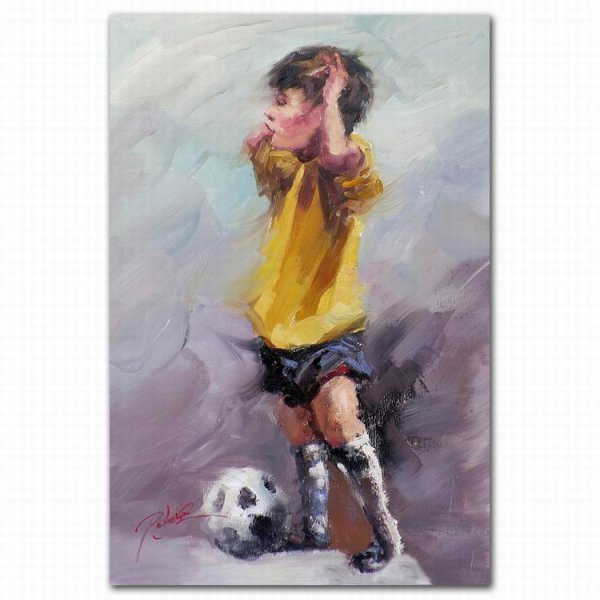 Картина маслом футбол