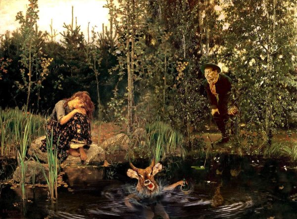 Человек бросает камень