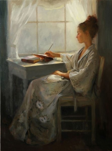 Чтение письма в живописи