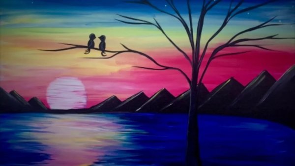 Acrylic Landscape Painting картины