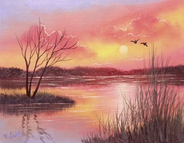 Картины природы акварелью