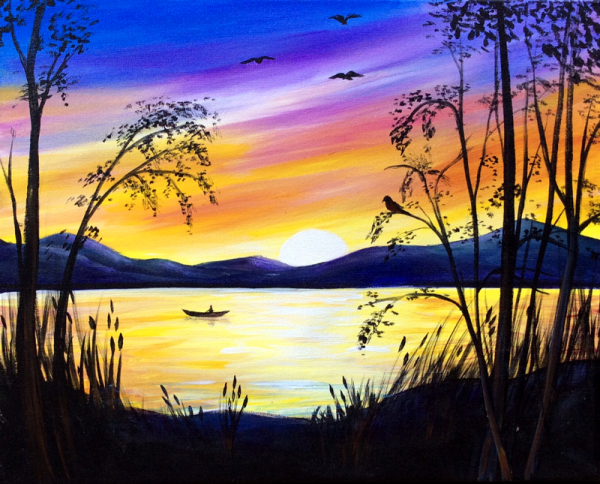 Acrylic Landscape Painting картины