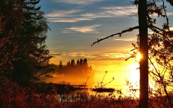 Пейзаж закат